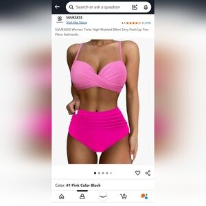 Pink Ombré Bikini Set